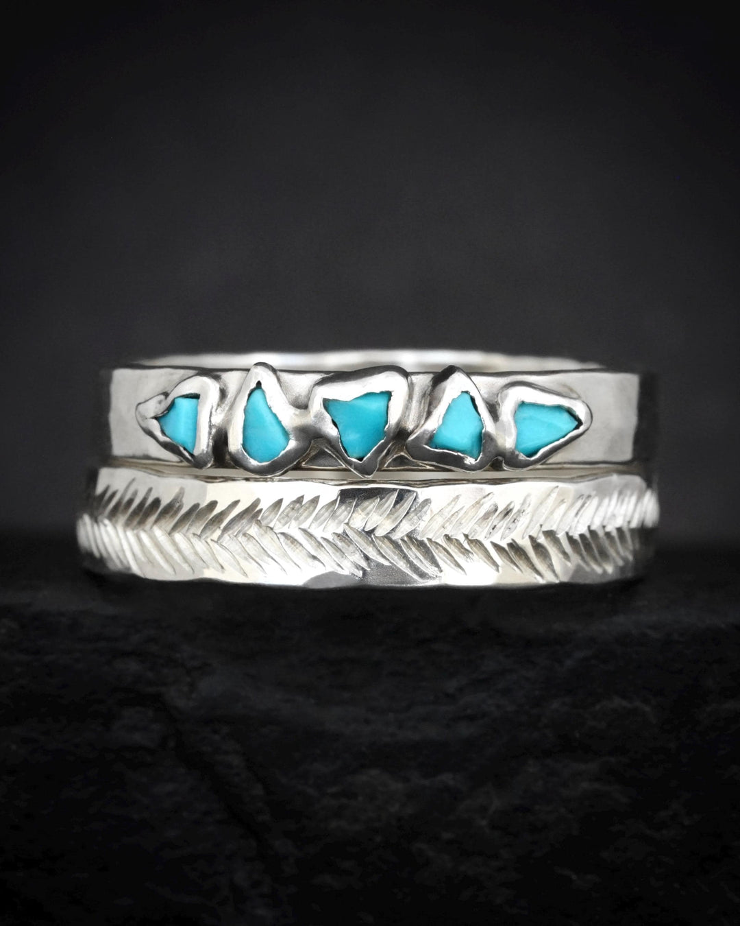 3mm Silver Feather Textured Band. Solid Gold or Silver Hand Engraved Organic Alternative Wedding Promise Everyday Ring