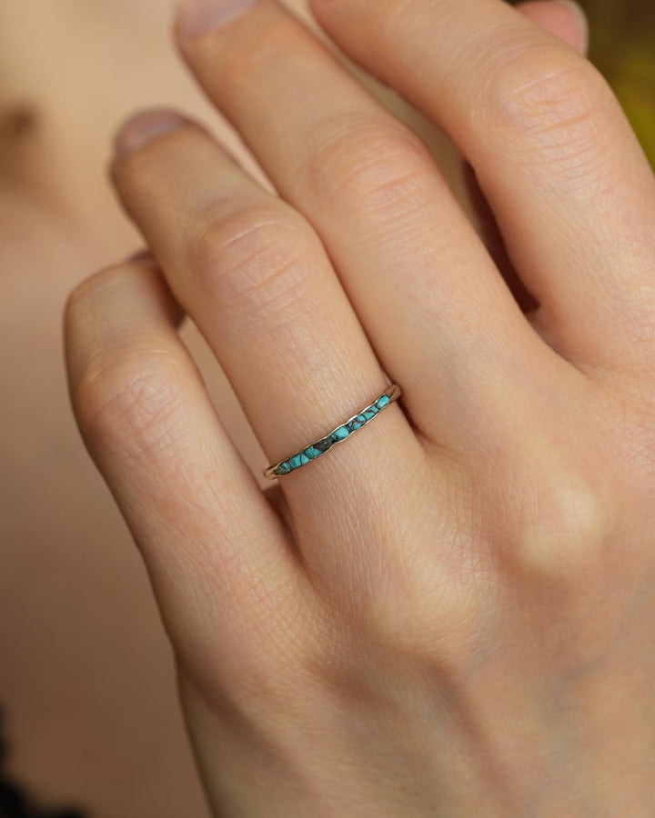 Skinny Raw Turquoise Band
