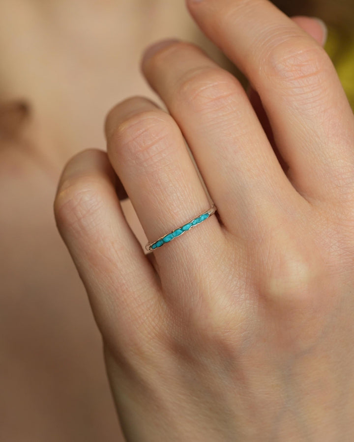 Sleeping Beauty Turquoise Band Ring