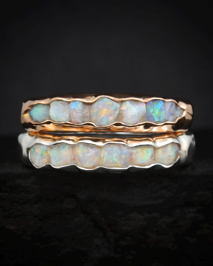 Bulky Raw Australian Opal Band