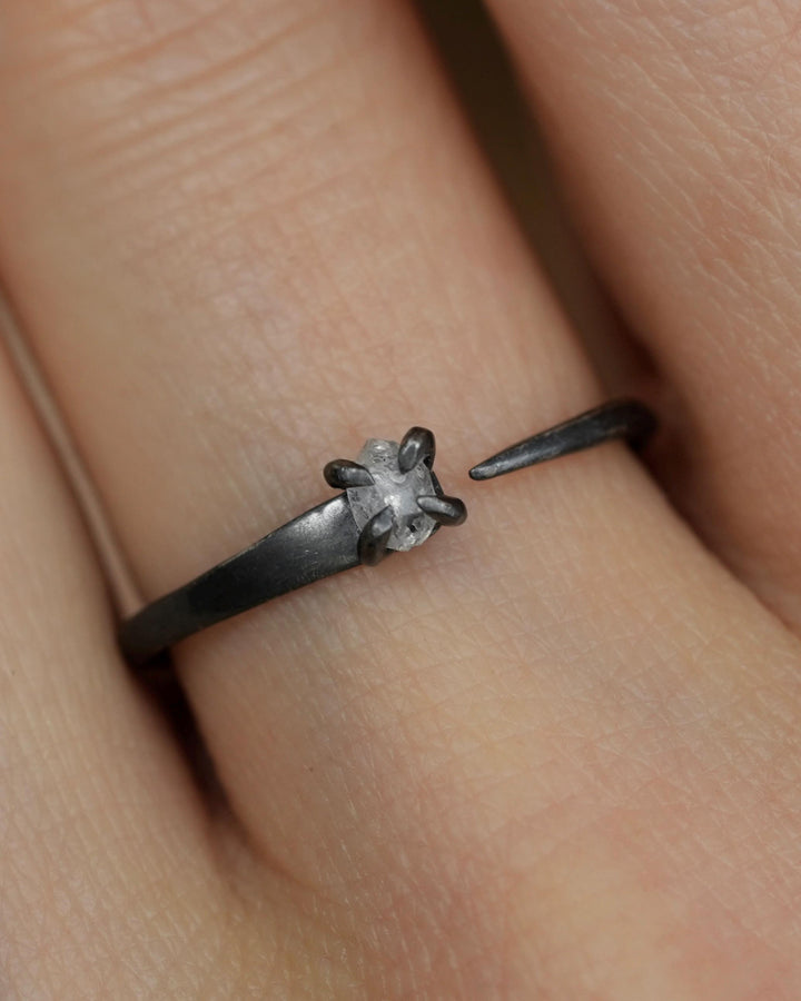 Herkimer Horseshoe Nail Ring