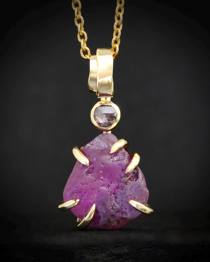 Pink Sapphire Necklace