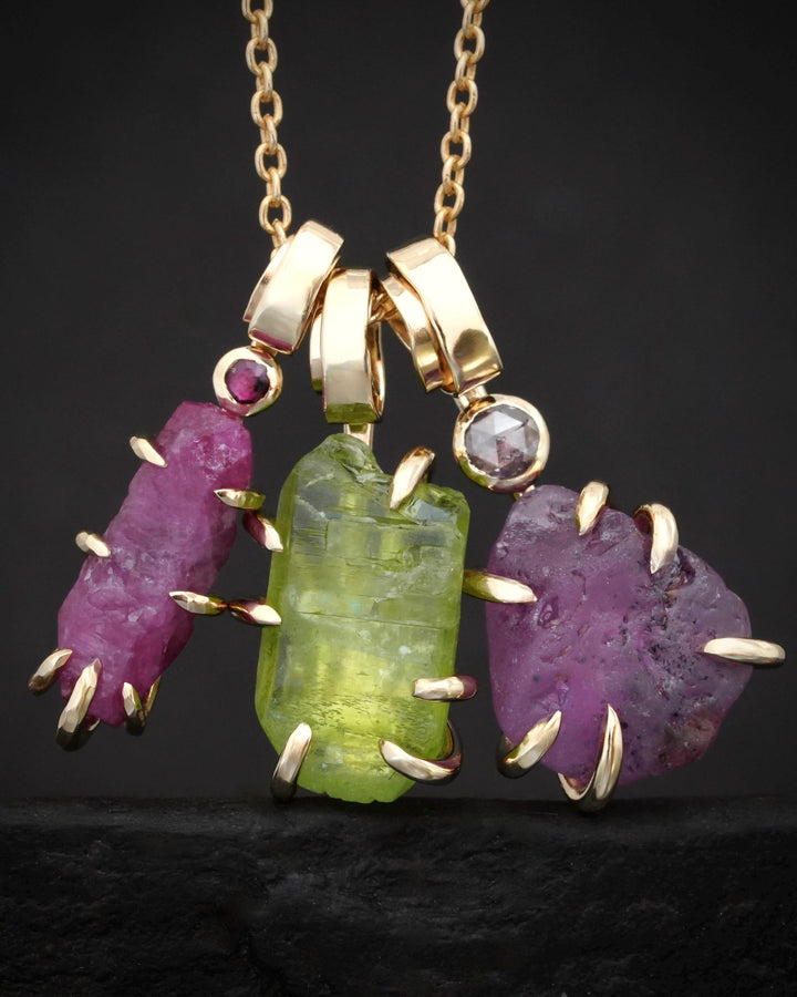 Pink Sapphire Necklace