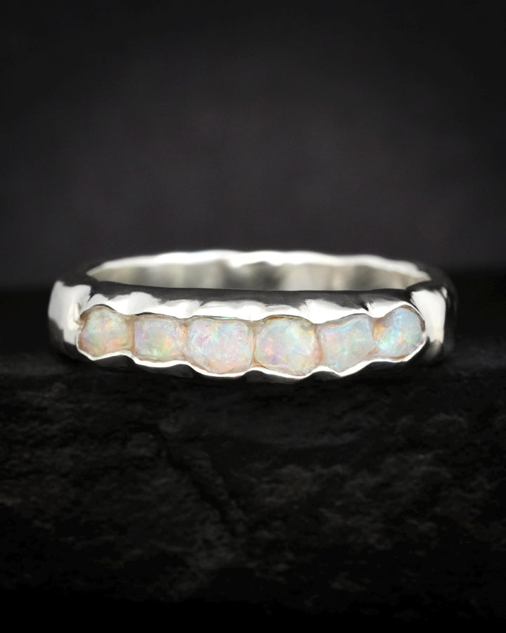 Bulky Raw Australian Opal Band