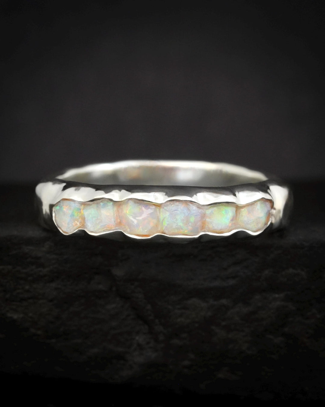 Bulky Raw Australian Opal Band