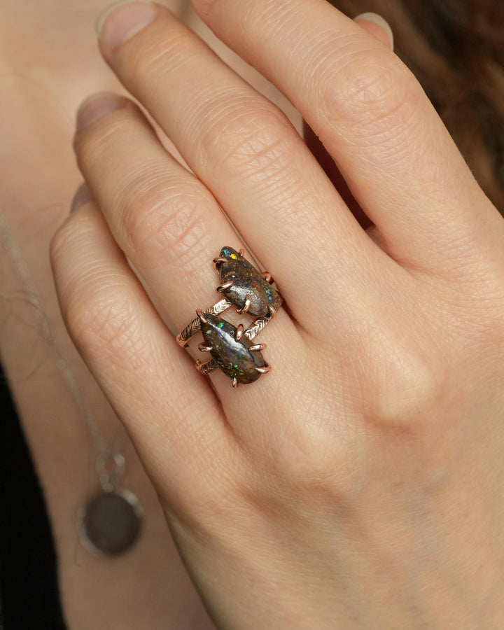 Boulder Opal Ring