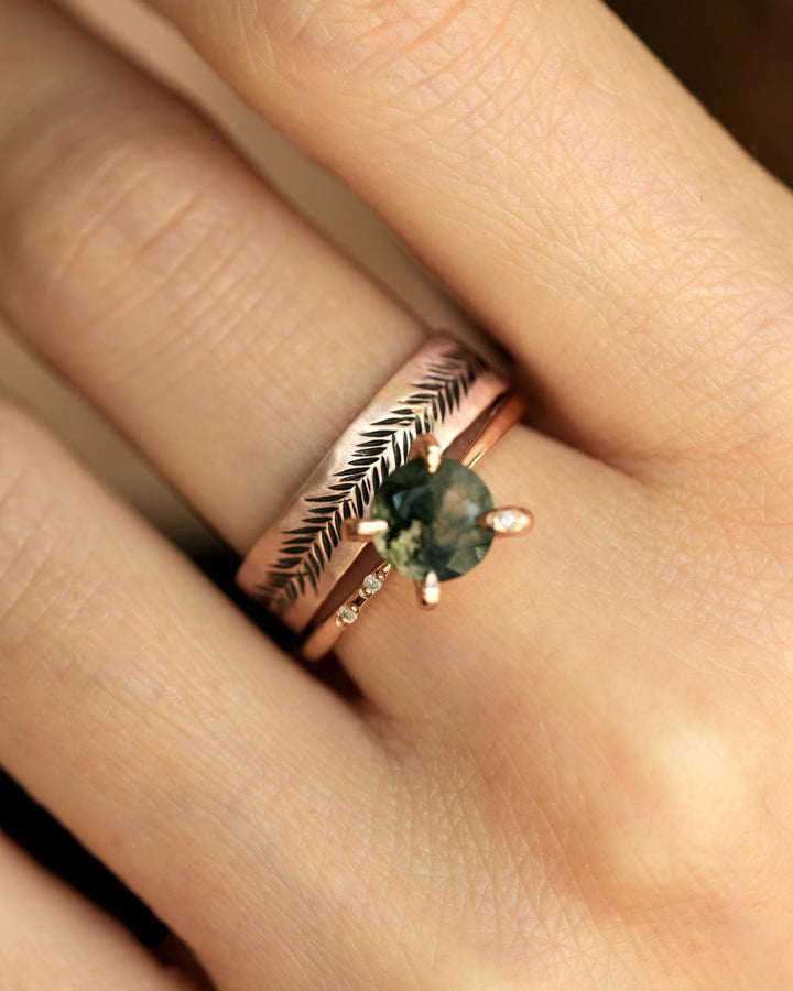 Moss Agate Ring
