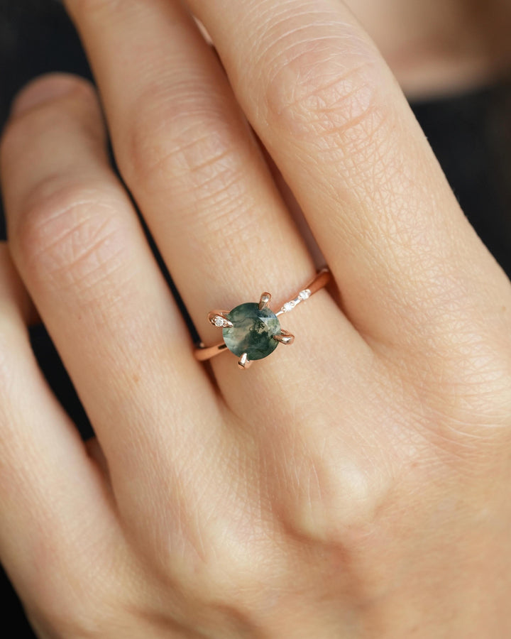 Moss Agate Ring