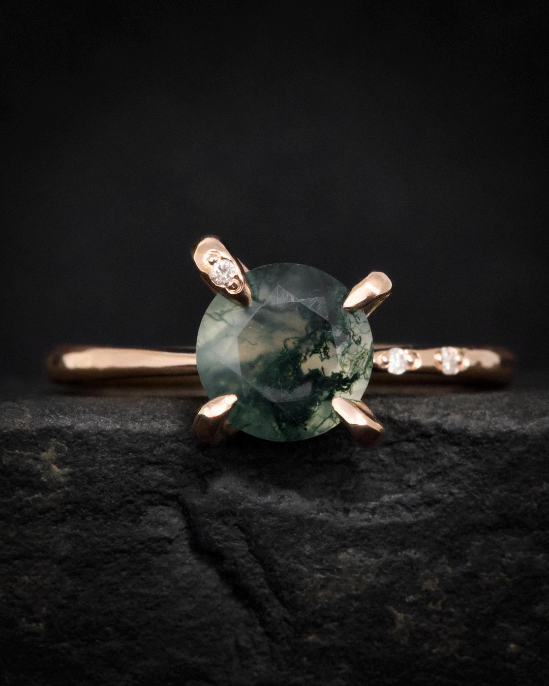 Moss Agate Ring
