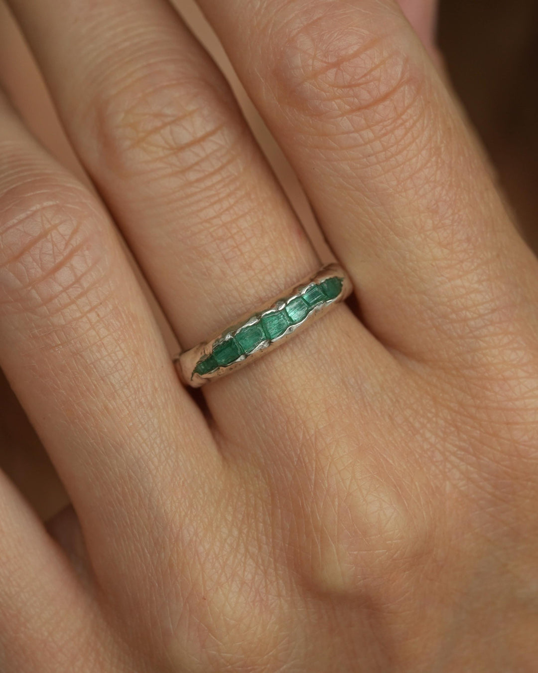 Emerald Crystal Ring