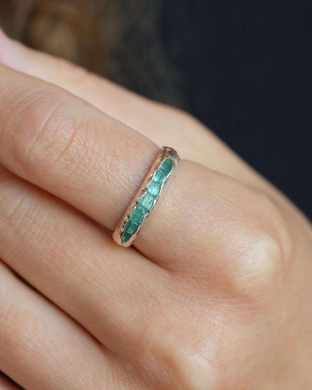 Emerald Crystal Ring