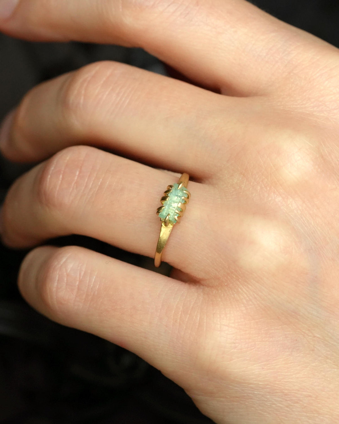 Emerald Crystal Ring