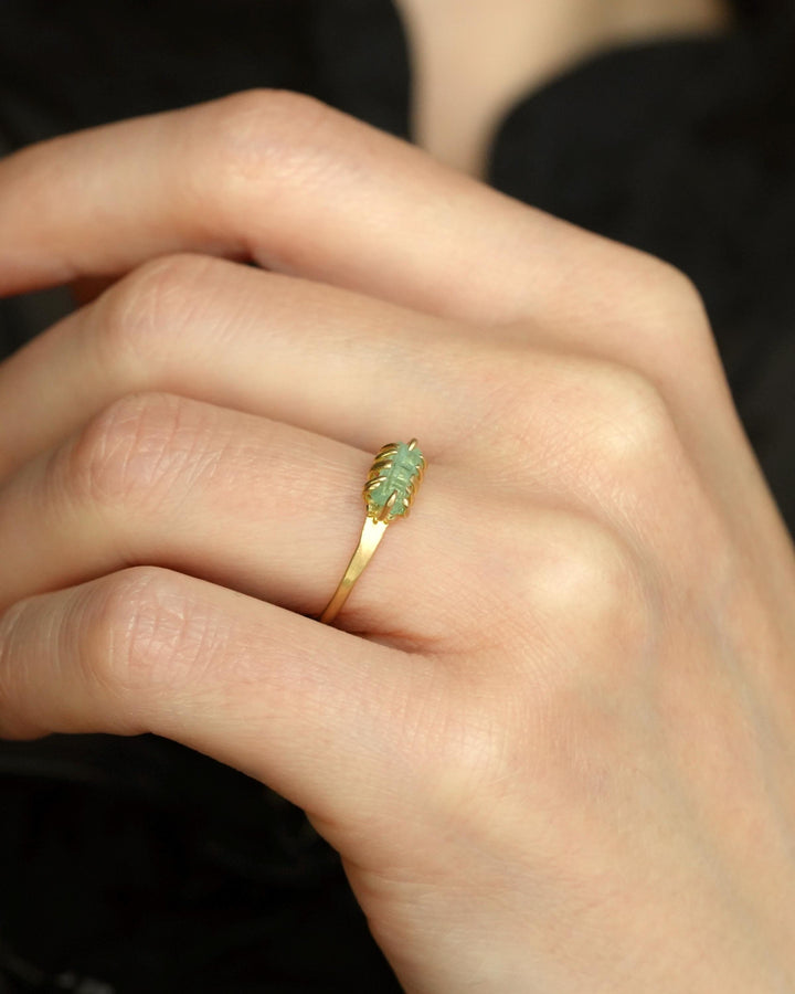 Emerald Crystal Ring