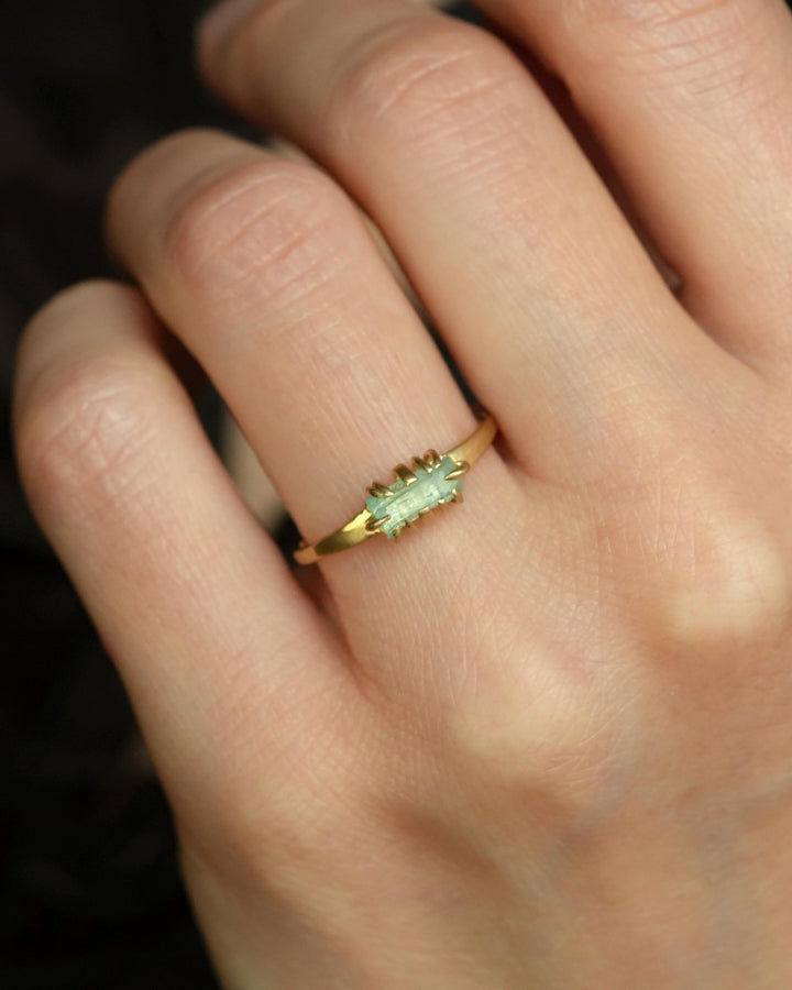 Emerald Crystal Ring
