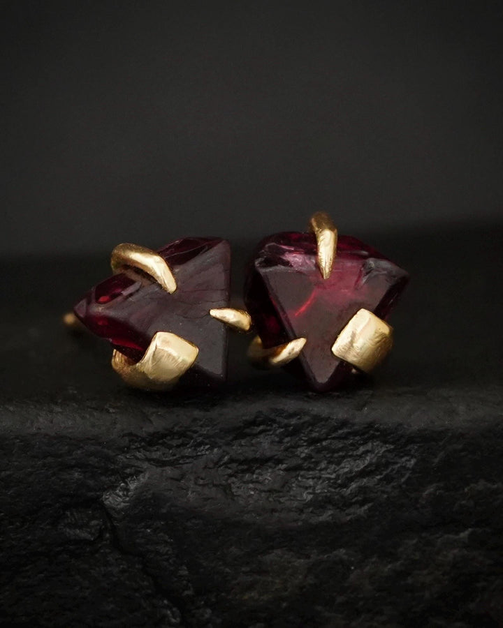 Red Spinel Studs