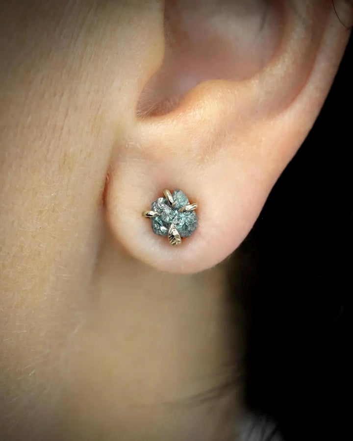 Blue Diamond Studs