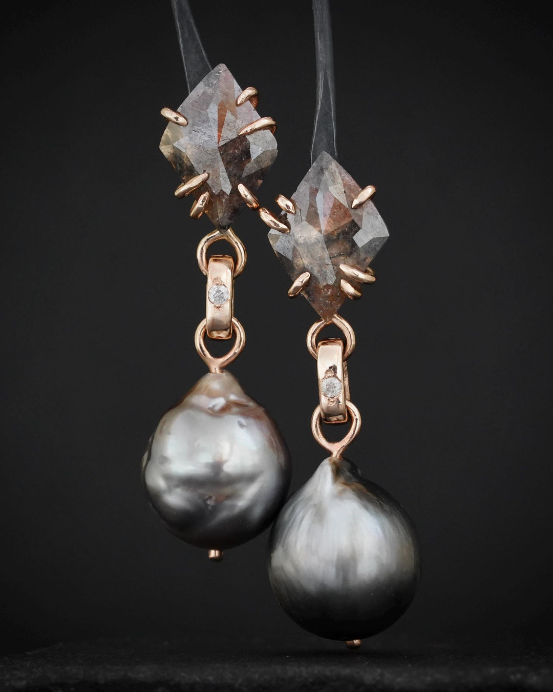 Black Pearl Earrings