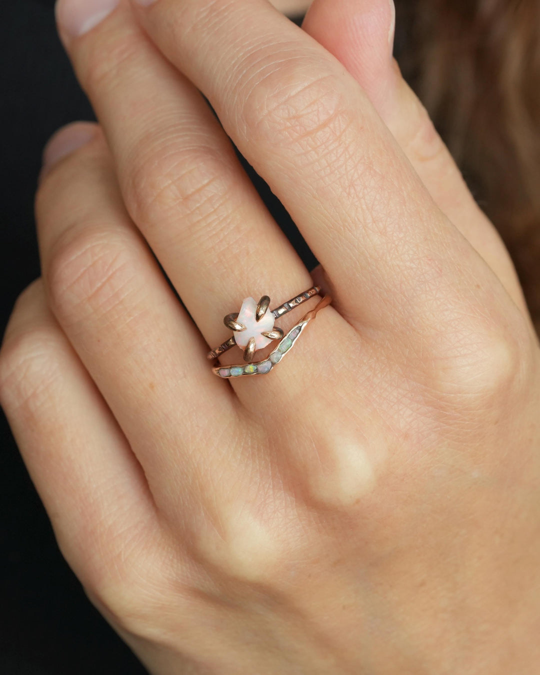 Australian Opal Ring US 5.5