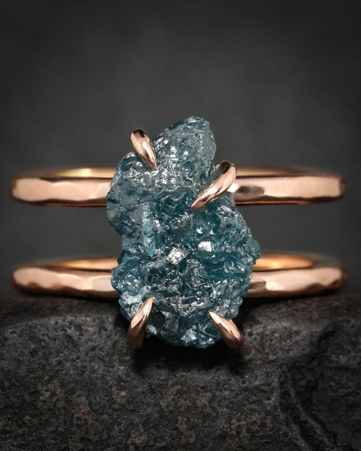 Blue Diamond Ring Set US 6