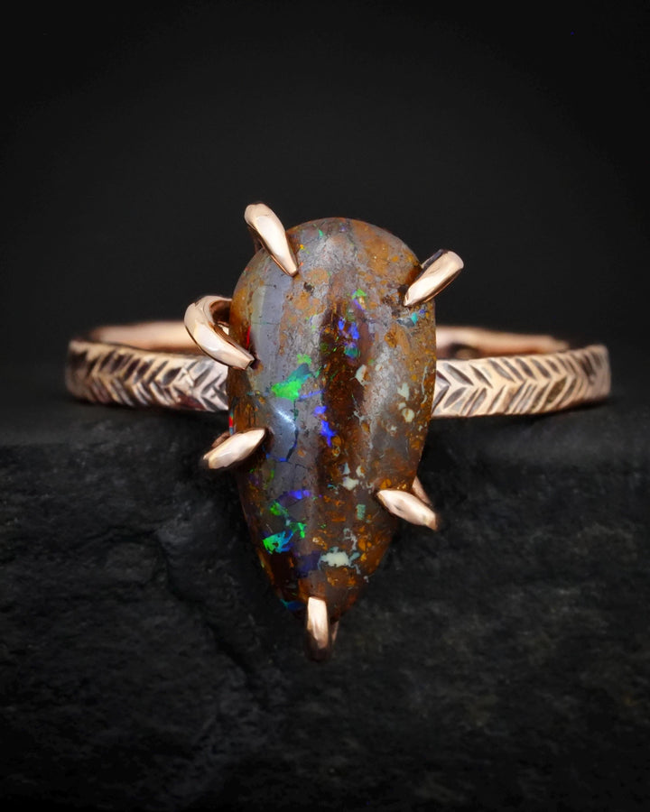 Boulder Opal Ring