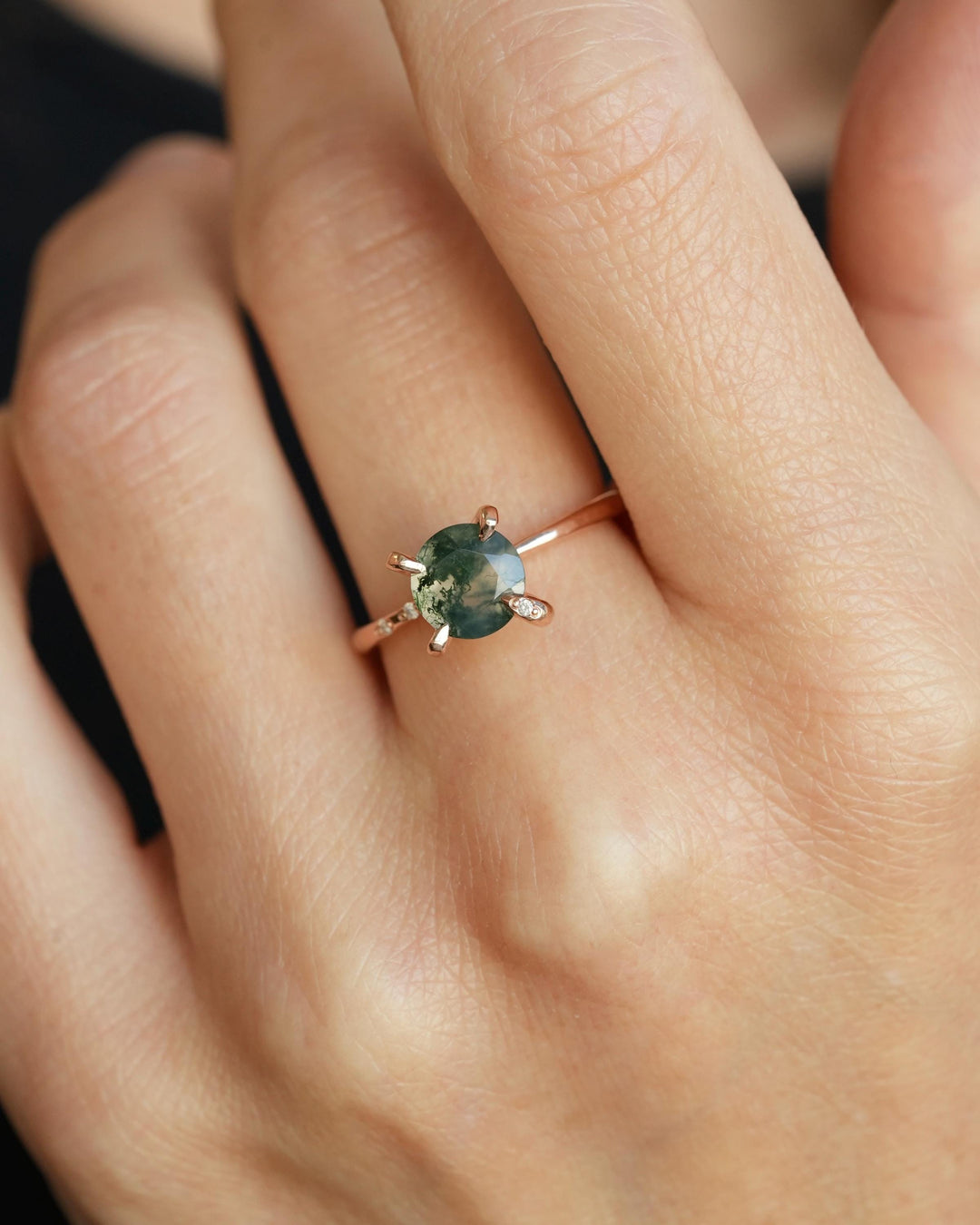 Moss Agate Ring