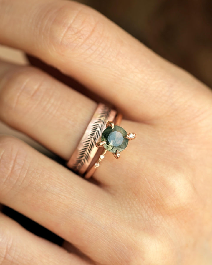 Moss Agate Ring