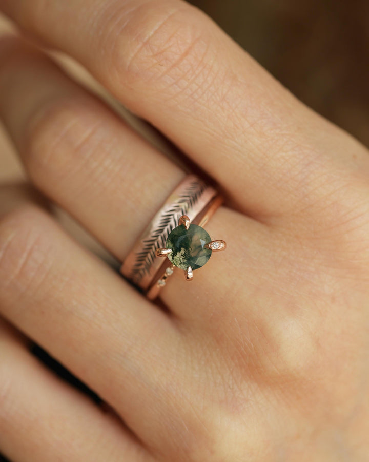 Moss Agate Ring