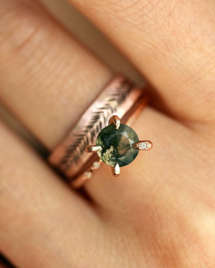 Moss Agate Ring