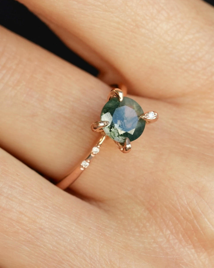 Moss Agate Ring
