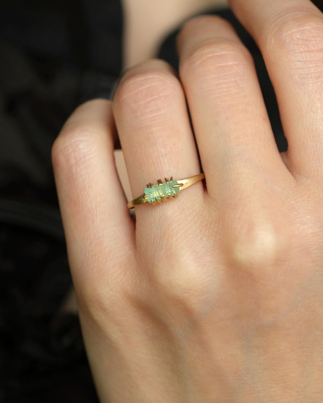 Emerald Crystal Ring