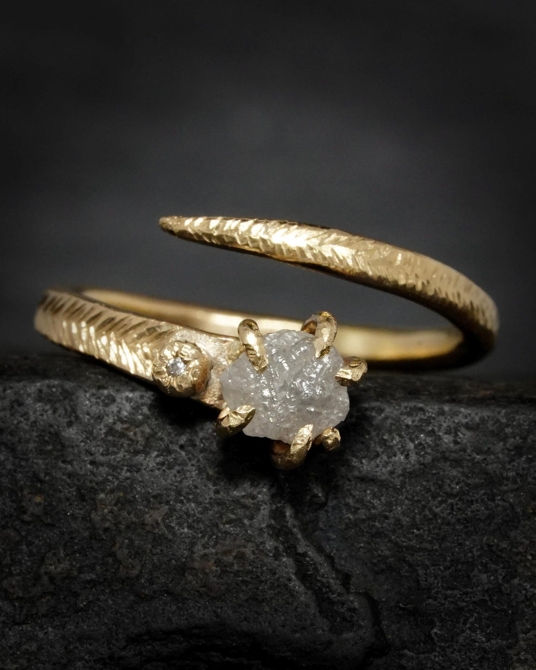 Raw Diamond Ring