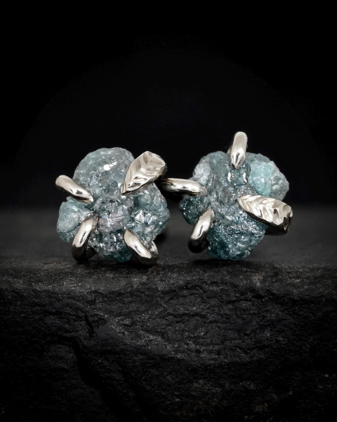 Blue Diamond Studs