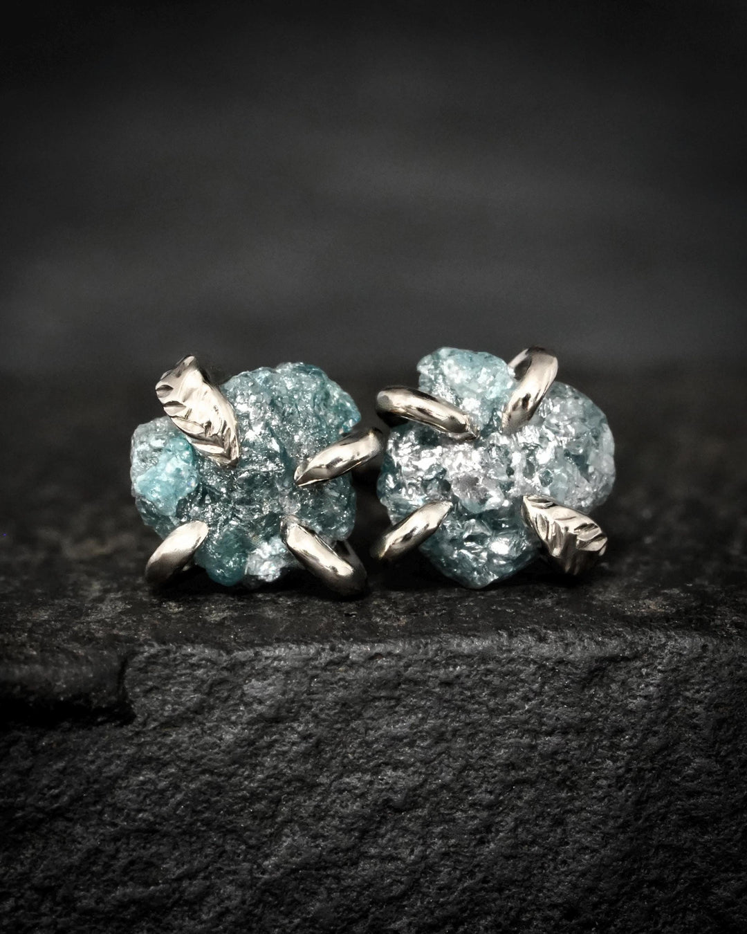 Blue Diamond Studs