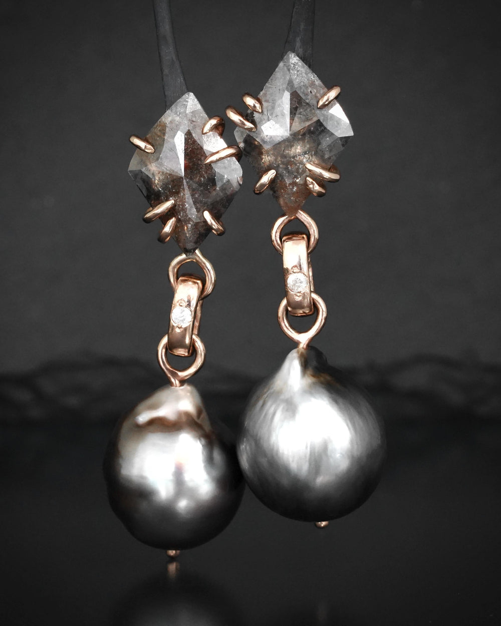 Black Pearl Earrings