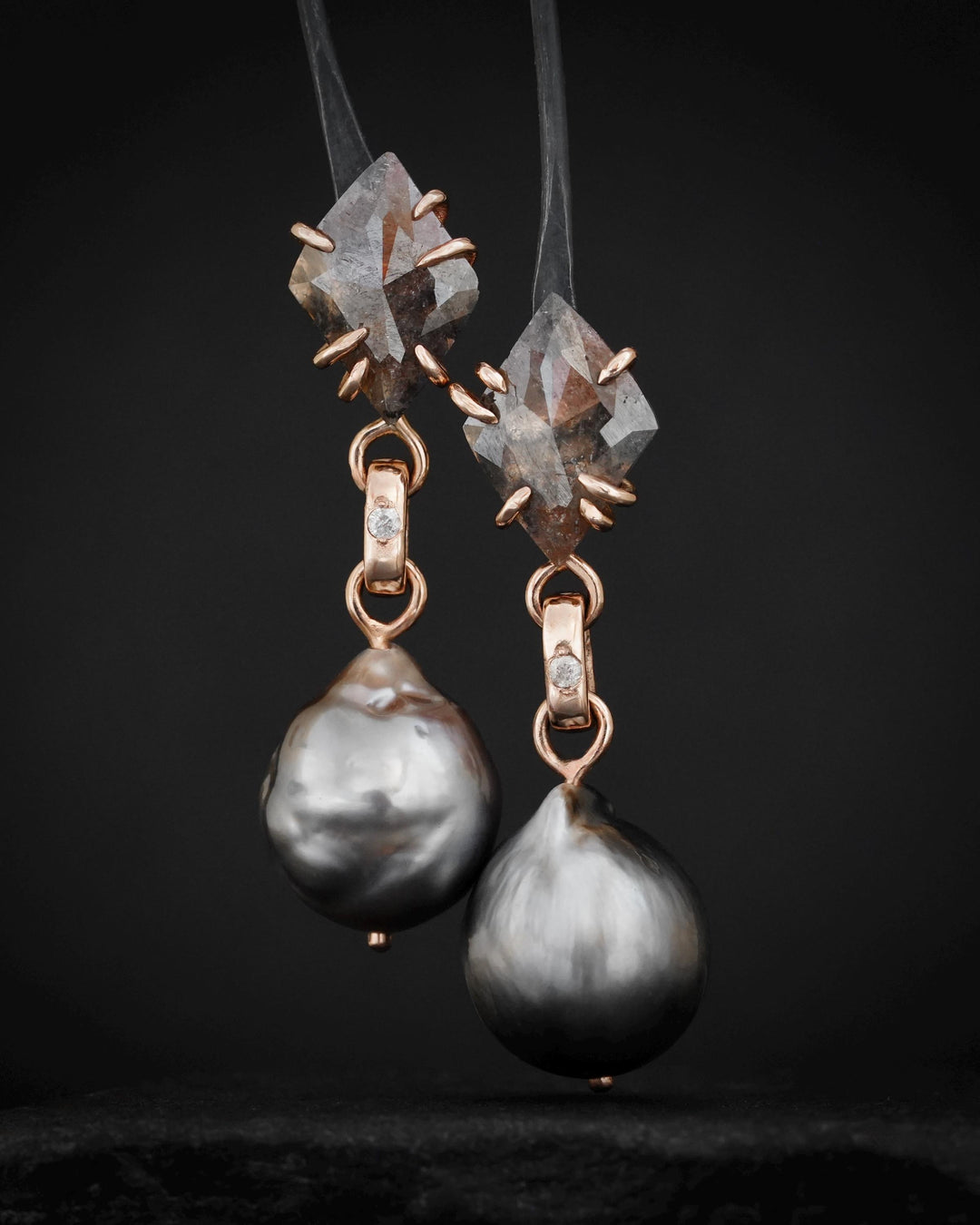 Black Pearl Earrings