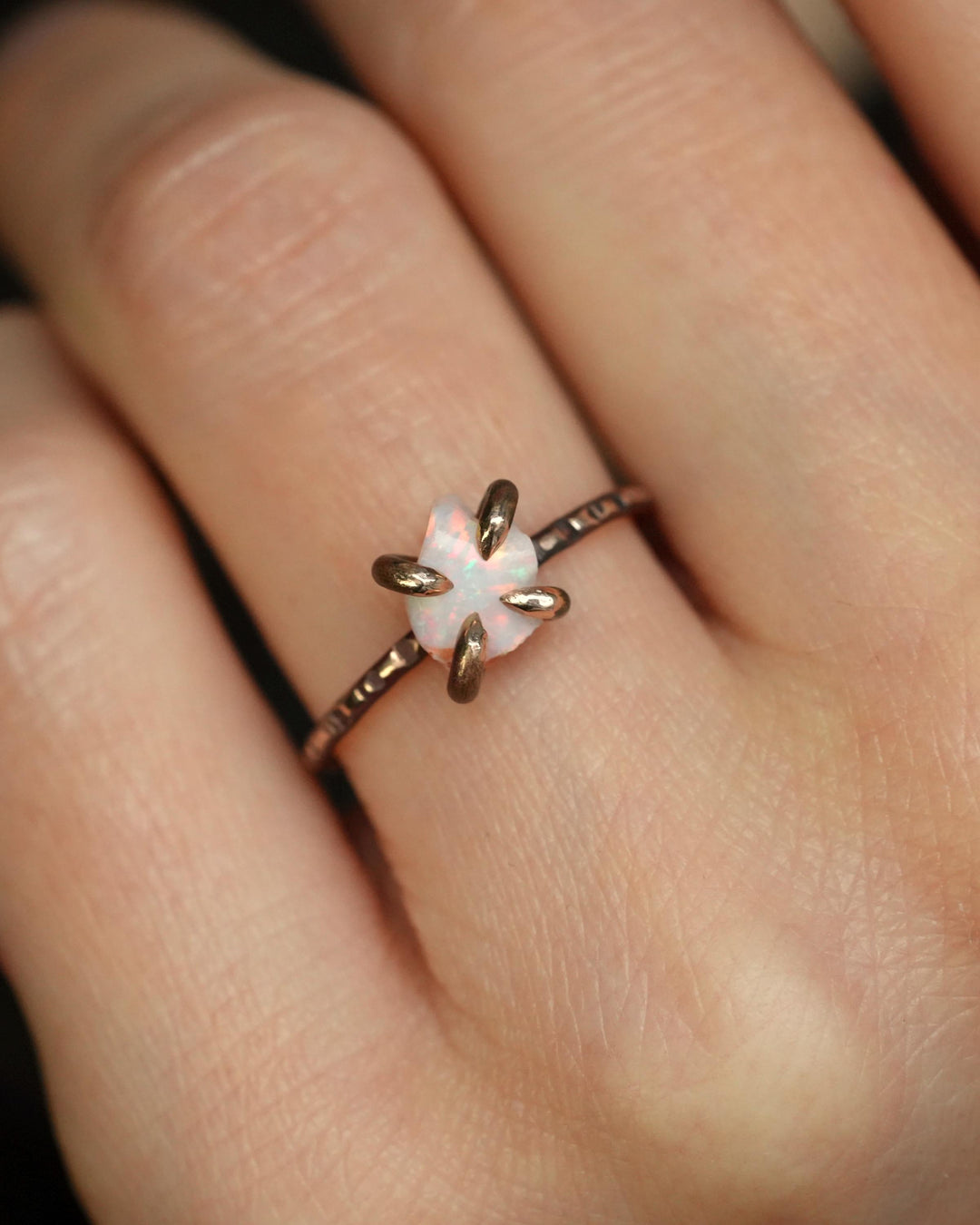 Australian Opal Ring US 5.5