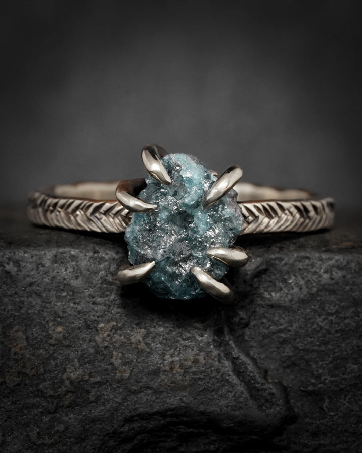 Blue Diamond Ring Set