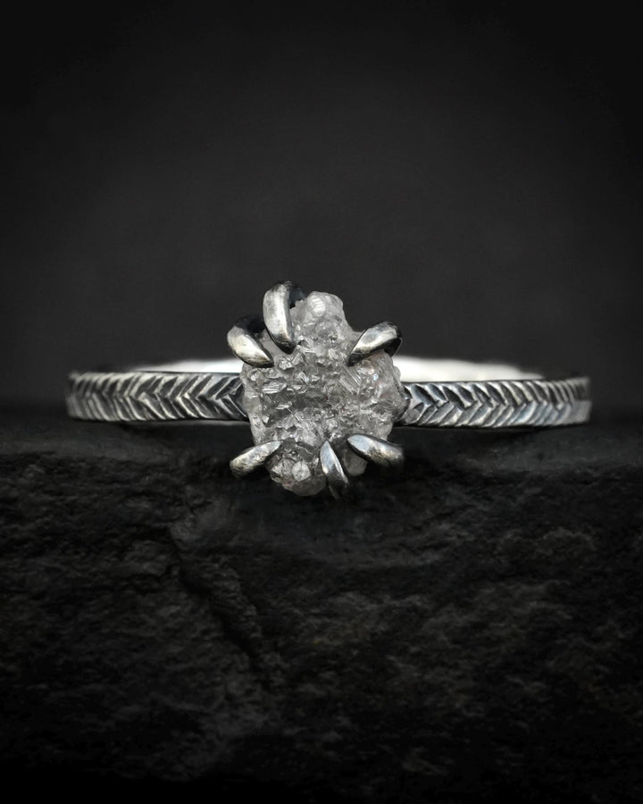 Grey Diamond Ring Set