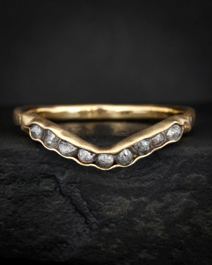 Grey Diamond Ring Set