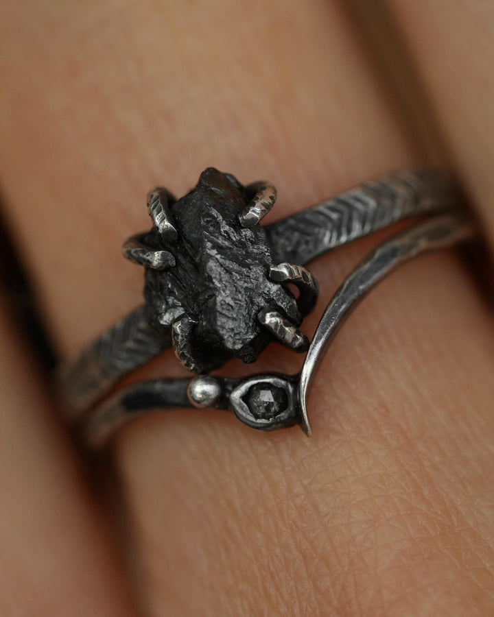 Black Diamond Ring Set