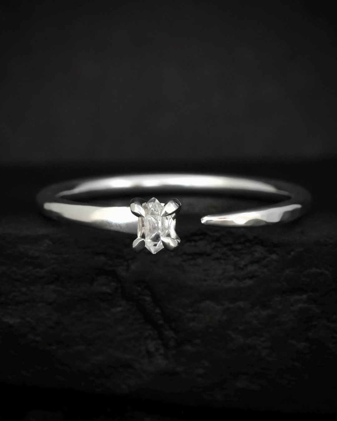 Herkimer Horseshoe Nail Ring