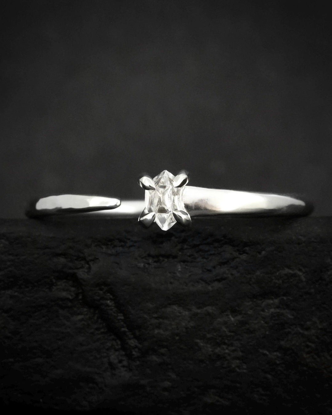 Herkimer Horseshoe Nail Ring