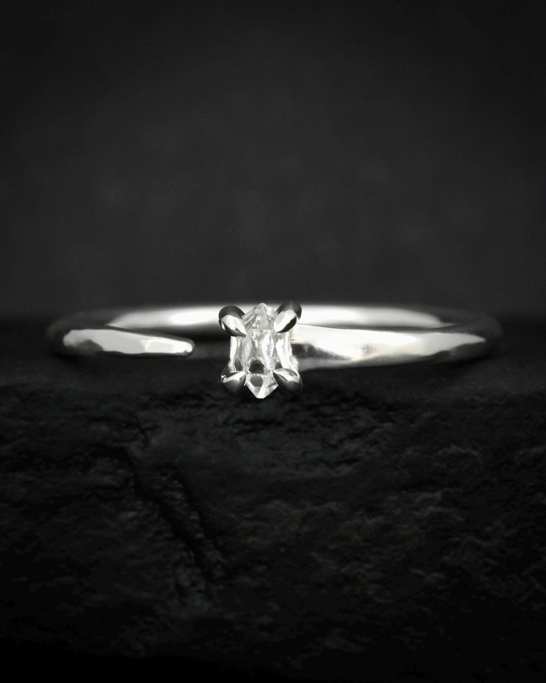 Herkimer Horseshoe Nail Ring