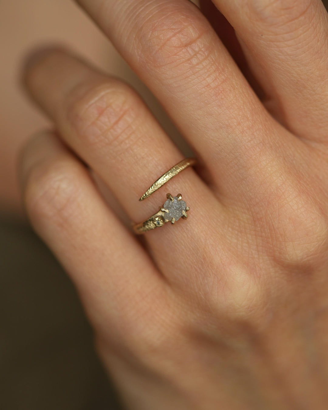 Raw Diamond Ring