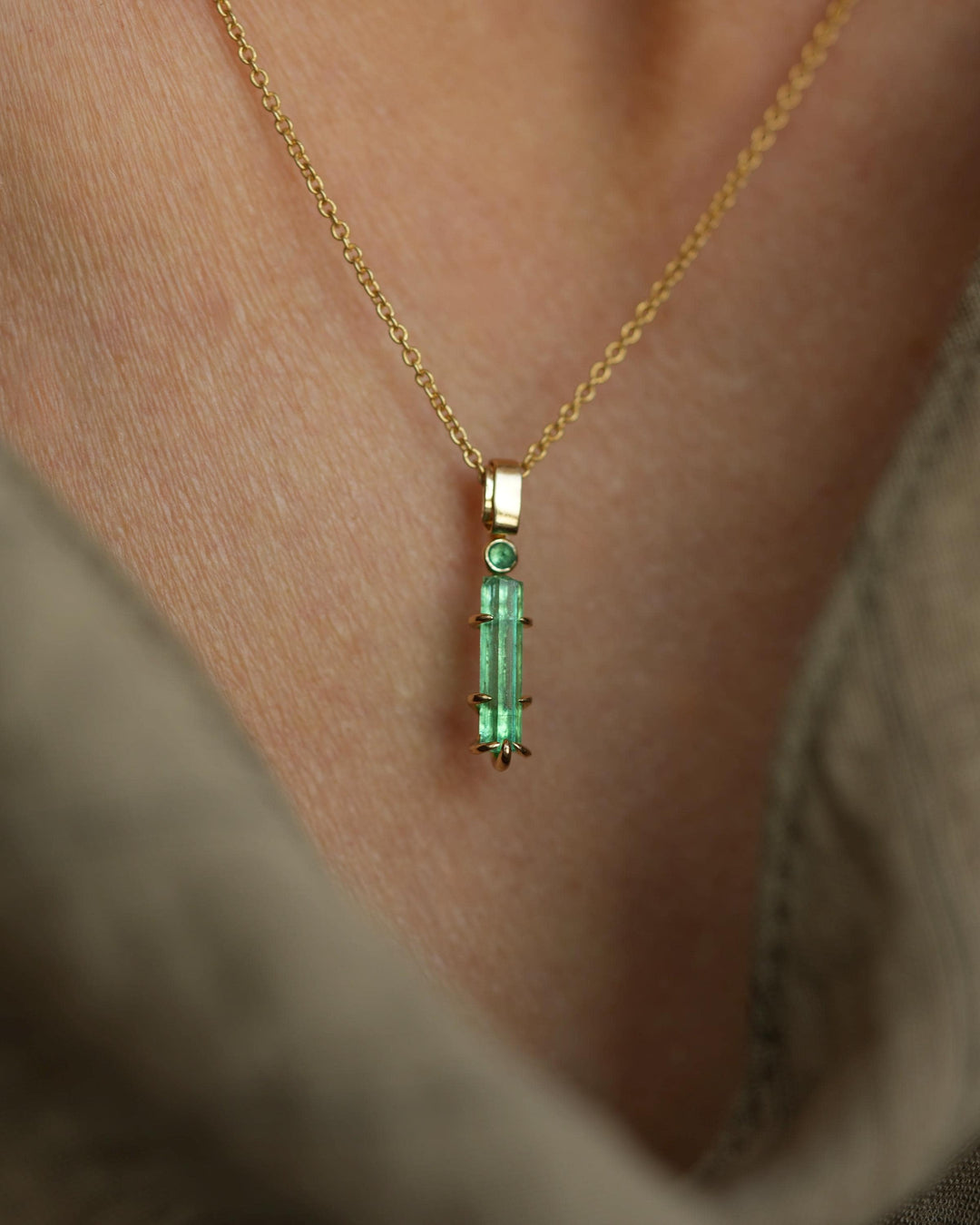 Emerald Crystal Necklace