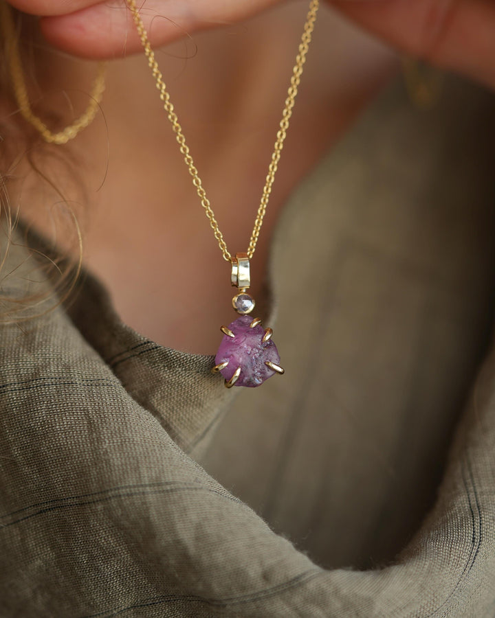 Pink Sapphire Necklace