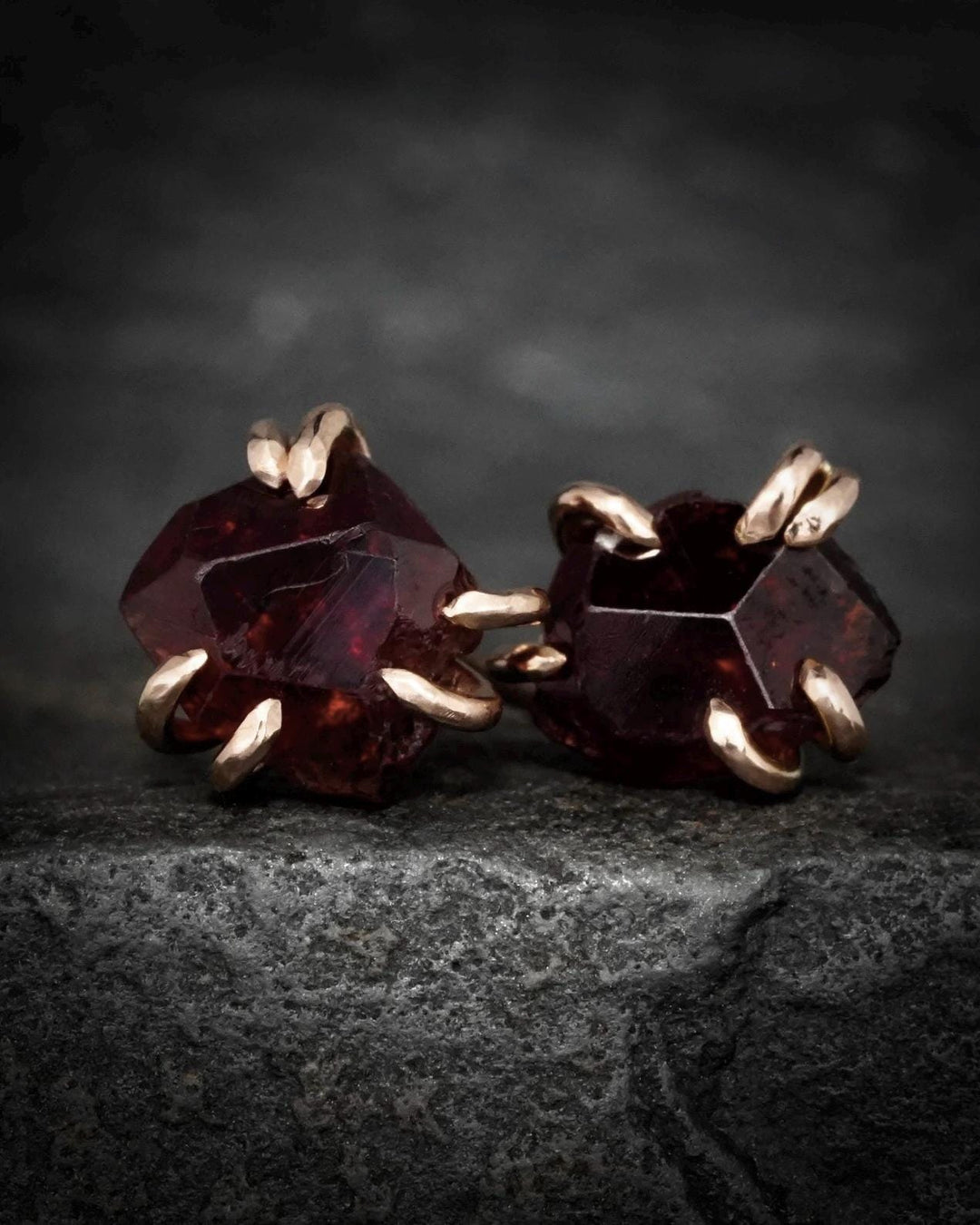 Garnet Stud Earrings