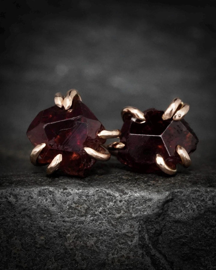 Garnet Stud Earrings
