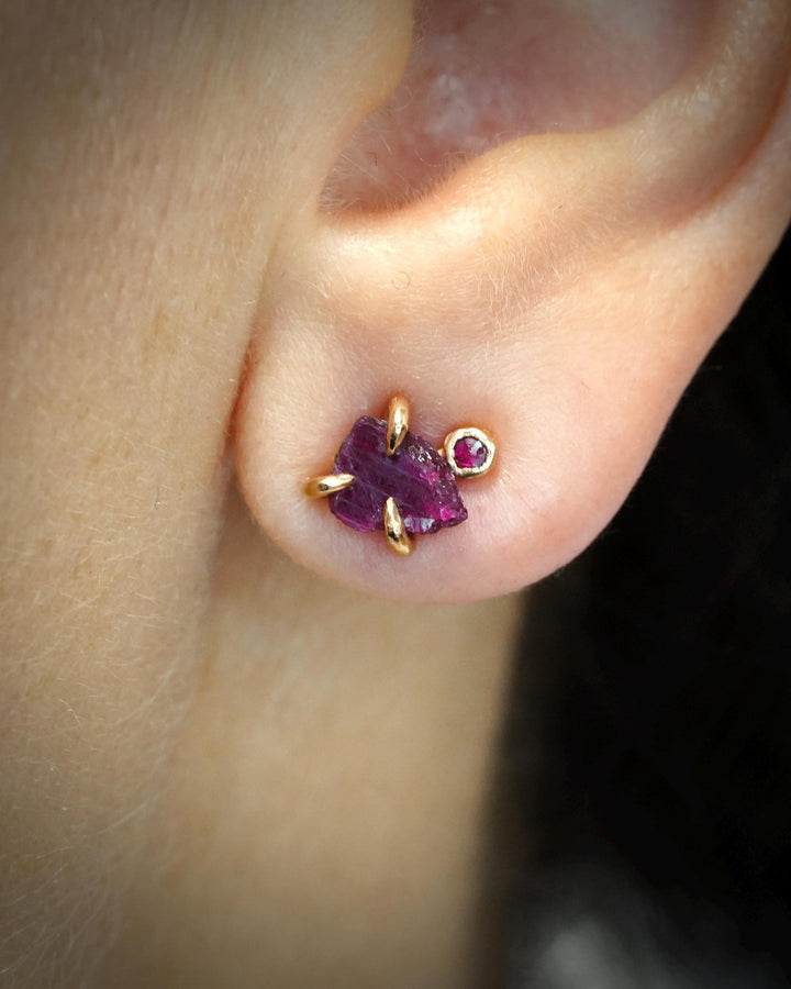 Ruby Stud Earrings