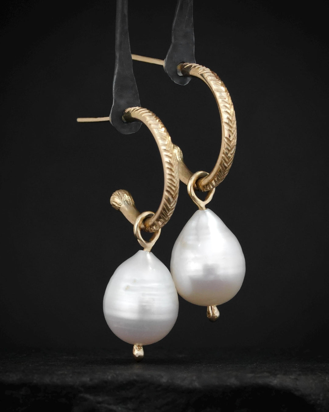 Freshwater Pearl Hoop Earrings